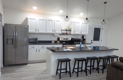 Ellsworth County Cabin | Brand New Luxury Lake House Getaway