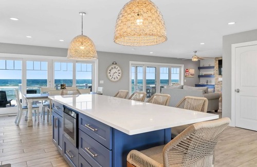 East Sandwich House | Brand New Magnificent Oceanfront Home with Spectacular Views on Private Beach