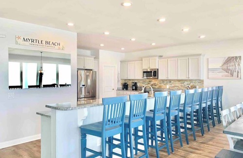 Cherry Grove Beach House | Brand New Pool! Oceanfront! Sleeps 26!
