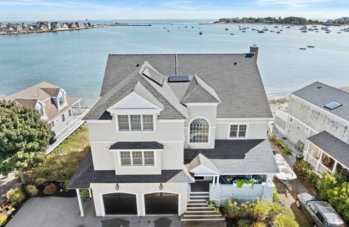 Scituate House | Breathtaking harbor views from spacious beachfront home.