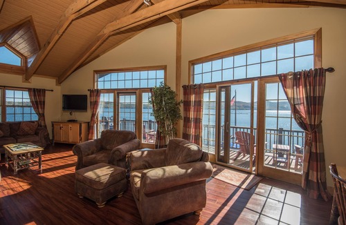 North Lake George Condo | Breathtaking Mountain Views Surround New Lakefront Condo