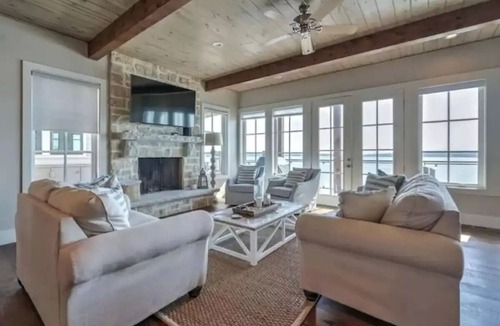 Langley House | Breathtaking waterfront property with game room and 3 waterfront decks!