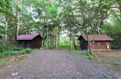East Troy Cabin | Briar Patch - Double Antique Scout Cabins