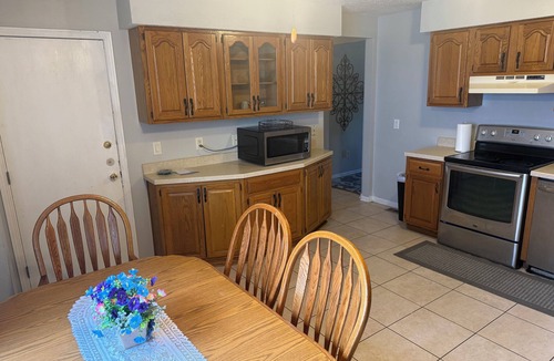 Urbandale House | Brick 3 BR Ranch Duplex with Option to Rent Entire 7 BR Home with Pool