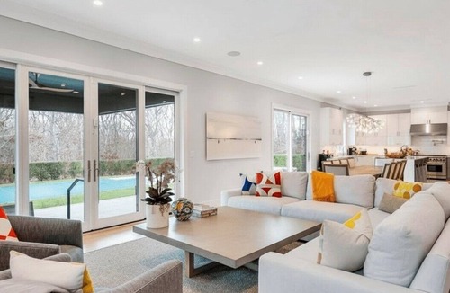 Bridgehampton House | Bridgehampton private home, spacious modern design with pool, media & game.