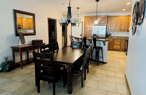 Arnolds Park Condo | Bridges Bay spacious, well-stocked, kid-friendly home. 6 Pool Passes. Sleeps 10.