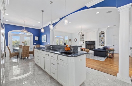 Nixons Crossroads House | Bridgeview | Waterfront 6BR Home w/Pool + Sauna | Sleeps 12