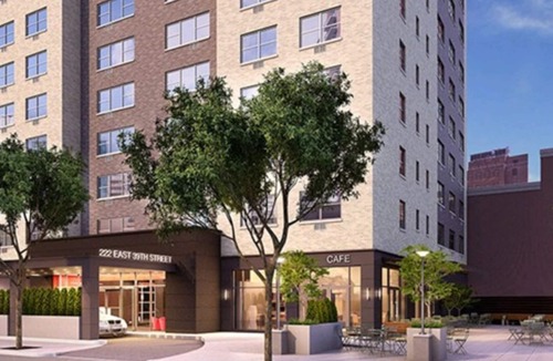 Tudor City Condo | Bright 1BR at The Nash with Roof Deck