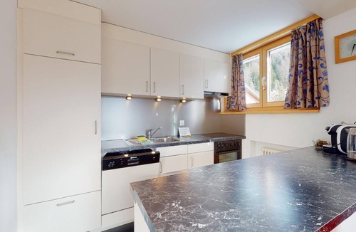 Surlej Apartment | Bright 2-room apartment approx 45m2 on the 1st floor (2nd mezzanine), in a quiet