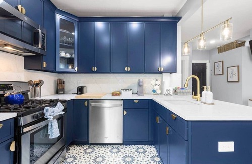 McGinley Square Apartment | Bright 2BR Retreat Walk to PATH NYC Access