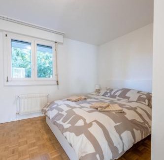 Gwatt Apartment | Bright Apartment in Thun, 50m to Lake Free Parking