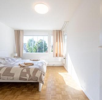 Gwatt Apartment | Bright Apartment in Thun, 50m to Lake Free Parking