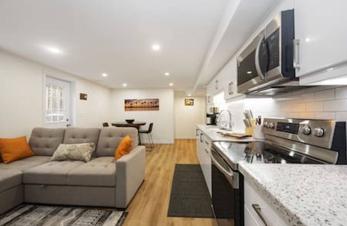 Pickering House | Bright Basement Home|Family-Friendly 3BR Retreat