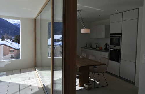 Zuoz Apartment | Bright, chic apartment with stunning views in the Inn Valley and mountains