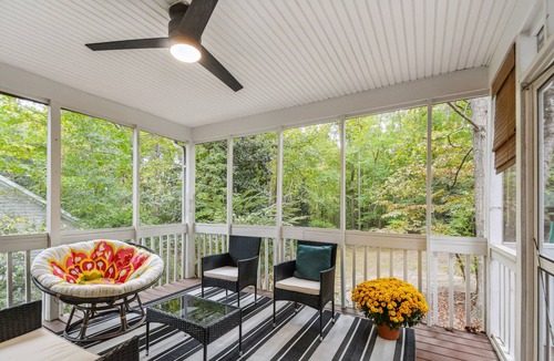 Clayton House | Bright Clayton Home with Screened Deck!
