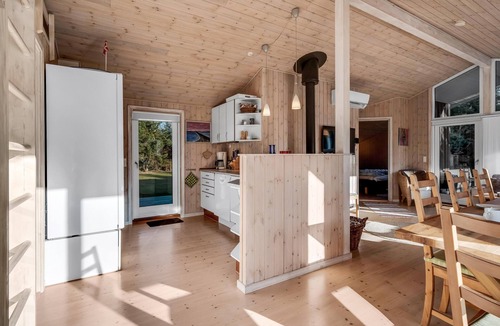 Fjerritslev House | Bright holiday home with electric charger, terrace and wood-burning stove