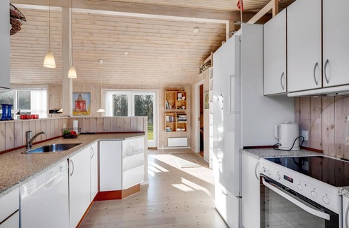 Fjerritslev House | Bright holiday home with electric charger, terrace and wood-burning stove