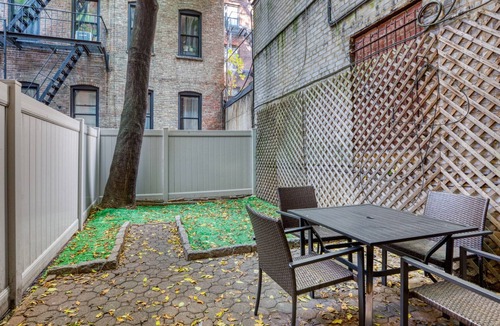Rose Hill Apartment | Bright Kips Bay 1BR w/Backyard, nr Park & Train, by Blueground
