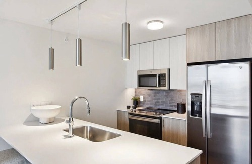 Hoboken Apartment | Bright Modern Stay Near NYC Work Friendly