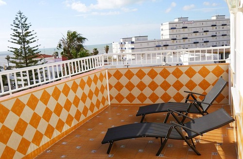 Chipiona Apartment | Bright penthouse with very large terrace and spectacular frontal sea views