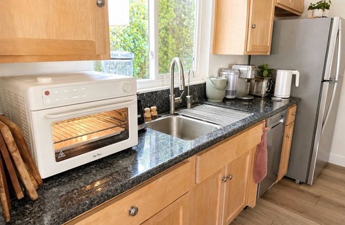 Studio City Apartment | Bright Studio City apartment with dedicated workspace