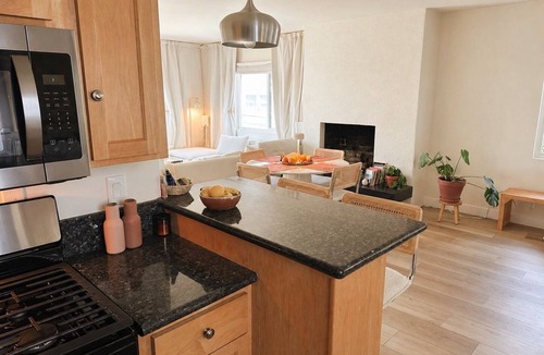 Studio City Apartment | Bright Studio City apartment with dedicated workspace