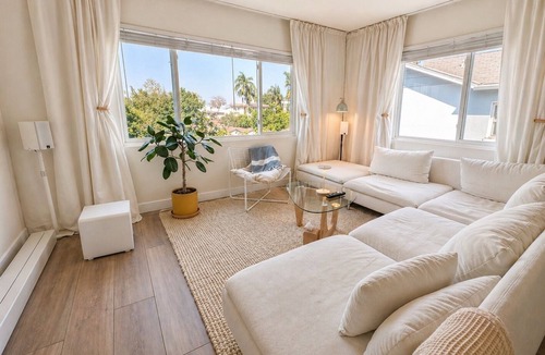 Studio City Apartment | Bright Studio City apartment with dedicated workspace