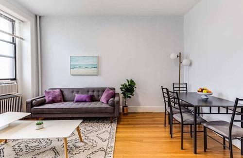 Hoboken Apartment | Bright & Stylish 1BR with Workspace
