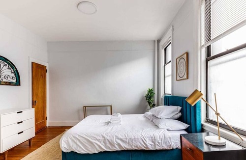 Hoboken Apartment | Bright & Stylish 1BR with Workspace