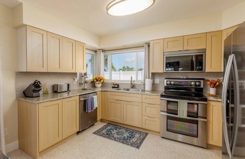 Redington Beach House | Bright Waterfront Home with Dock + Beach Close By