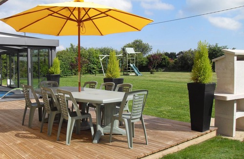 Kersaint-Plabennec House | Brittany, House with private pool and spa,