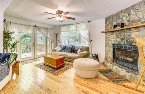 Bryson City House | Bryson City Cottage w/Hot Tub & Waterfall Views!