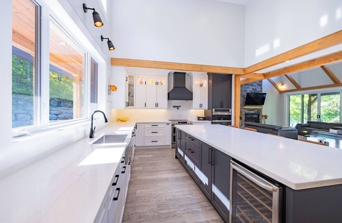 Buckhorn Cottage | Buckhorn Blue-Waterfront Luxury Cottage-5 bdrm-HotTub,Sauna,Rec Room, Beach Area