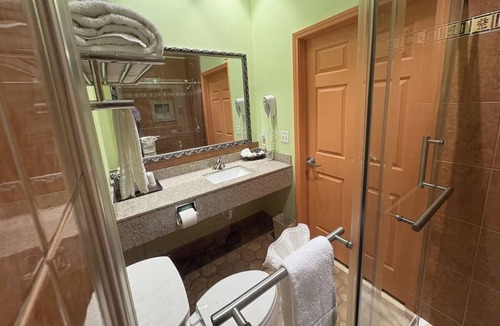 Humble Hotel | Budget King Room w/Convenient Features Near Houston City Center