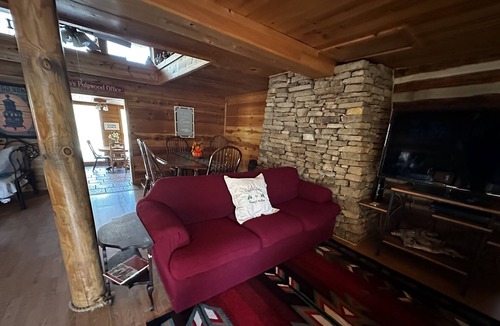 Mountain View Other | Bumpy’s Hollow~tranquil farmhouse built around a mid-1800's hand hewn log cabin