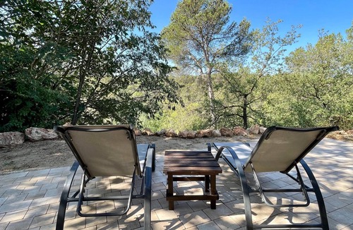 La Torre de Claramunt House | Bungalow Riu d'Agost with private terrace