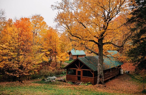 Brownville Ski Chalet | Bunk in a shared bunkhouse with shared bathroom