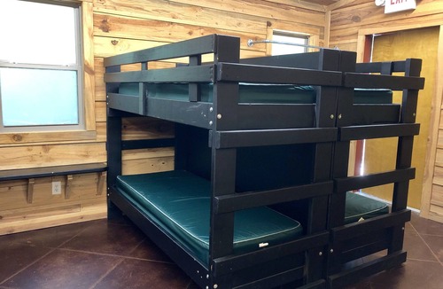 Athens Cabin | Bunk Room 2 / Campbell Cabin. Stay and Play on a Private Campground!