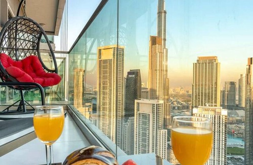 Downtown Dubai Apartment | Burj & Sea Views |Luxury 2BR| 5-Star Amenities