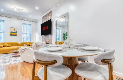 Bushwick Apartment | Bushwick Gem with Spacious King Bed, 2 Baths with Modern Kitchen & Steps to train