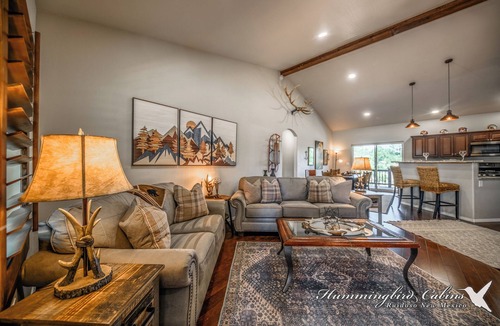 Ruidoso Cabin | By God's Grace | Built for Bliss—Hot Tub, Arcade & Pine Views