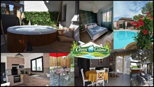 Massillargues-Attuech House | Céven' Ô Calme Gîte T2 avec jacuzzi privé, piscine et jardin