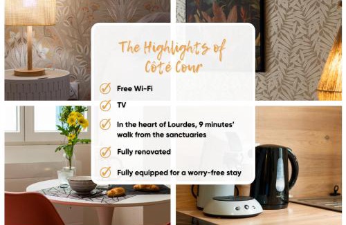 Lourdes Apartment | Côté Cour - 9 min des Sanctuaires - Moderne & Équipé - Jusqu'à 4 couchages