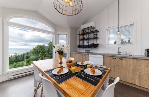 Petite-Riviere-Saint-Francois Condo | Condo 63: Fireplace, Views & Terrace - Top Floor