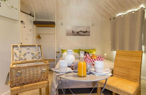 Port-Saint-Pere Bed & Breakfast | Cabane perchée avec lit king-size, salle d'eau, kitchenette, TV, Wi-Fi et petit-déjeuner inclus - FR-1-306-1237