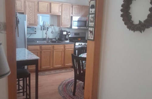 Blue Mountain Lake Apartment | Cabin 2 - Unit 4 at Blue Mountain Rest sleeps 6