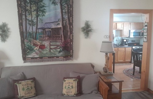 Blue Mountain Lake Apartment | Cabin 2 - Unit 4 at Blue Mountain Rest sleeps 6