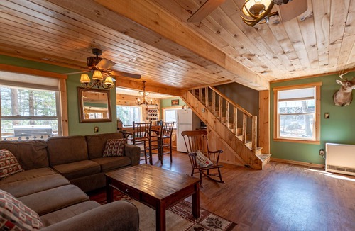 Town of Webb Cabin | Cabin close to town, snowmobile access, parking & hot tub