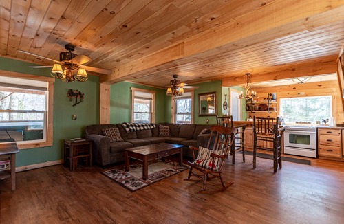 Town of Webb Cabin | Cabin close to town, snowmobile access, parking & hot tub