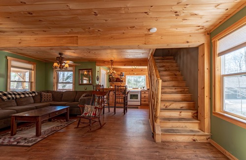Town of Webb Cabin | Cabin close to town, snowmobile access, parking & hot tub